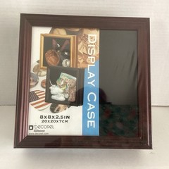 Display Case Shadow Box Hanging New Sealed 8 X 8 X 2.5 Inches