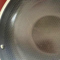 LIGHTLY USED HexClad Hybrid 12 in Nonstick WOK Frying Pan NO Glass Lid
