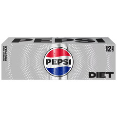 Diet Pepsi Cola Soda Pop 12 fl oz 12 Pack Cans Free Shipping