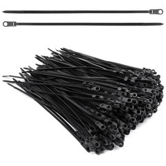 300pcs Zip Ties with Screw Hole, 8 inch 48lbs Electrical Cable Ties Straps, M…