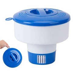 Floating Chlorine 3″ Tablet Swimming Pool Chemical 7″ Dispenser Collapsible Tank