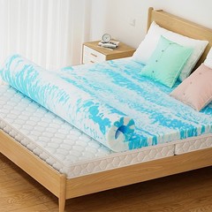 Blue Gel Memory Foam Topper – 3″ Thick, Full Size Bed Enhancer