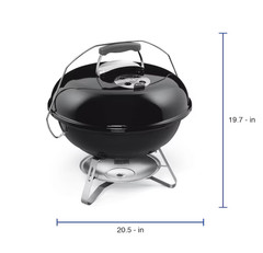 Weber Original Kettle 22-in W Black Kettle Charcoal Grill