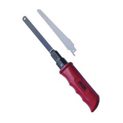 2-in-1 Multi Jab Saw Comfort Grip Handle Fits Reciprocating & Hacksaw Blades