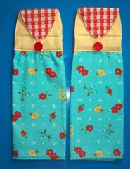 Set of 2 New Handmade Hanging Kitchen Towels, Pioneer Woman, Sweet Rose U Choose