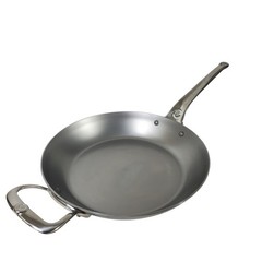 De Buyer Mineral B Pro Carbon Steel Fry Pan Stainless-Steel Nonstick 12 1/2″
