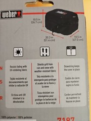 OEM Weber 7197 Premium Grill Cover fit Lumin Electric Grill-Compact Electric-NEW