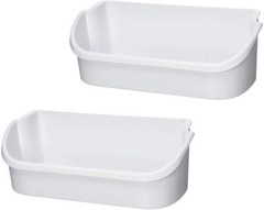 (2 pack) White Gallon Door Bin For Frigidaire Refrigerator AP2116036