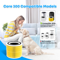 4 packs Core 300 Pet Care Replacement Filter for LEVOIT Core 300 300-P 300S