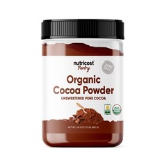 Nutricost Pantry Organic Cocoa Powder (1.5lb) – Vegan, Gluten-Free, Non-GMO