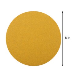 6″ Inch 60-800 Grit 100-PACK DA Sanding Disc PSA Sandpaper