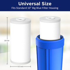 1-10 Pack 10×4.5″ Whole House Activated Coconut Carbon Sediment Water Filter 5μm