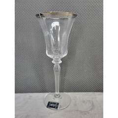 Mikasa Jamestown Platinum Goblets Lead Crystal Set of 4 Hand Wash Only