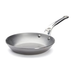 de Buyer MINERAL B Pro Carbon Steel Fry Pan 8” Diameter, 5.5” Cooking Surfac…