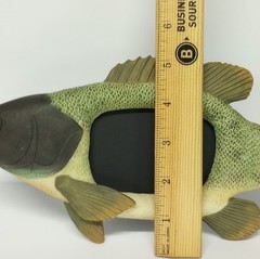 Fish Shaped Photo Frame Decorative Textured Resin Picture Frame 3.25×2.25″ Photo