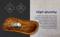 Mediterranean Olive Wood Bowl. Handcrafted, Authentic, Beautiful.