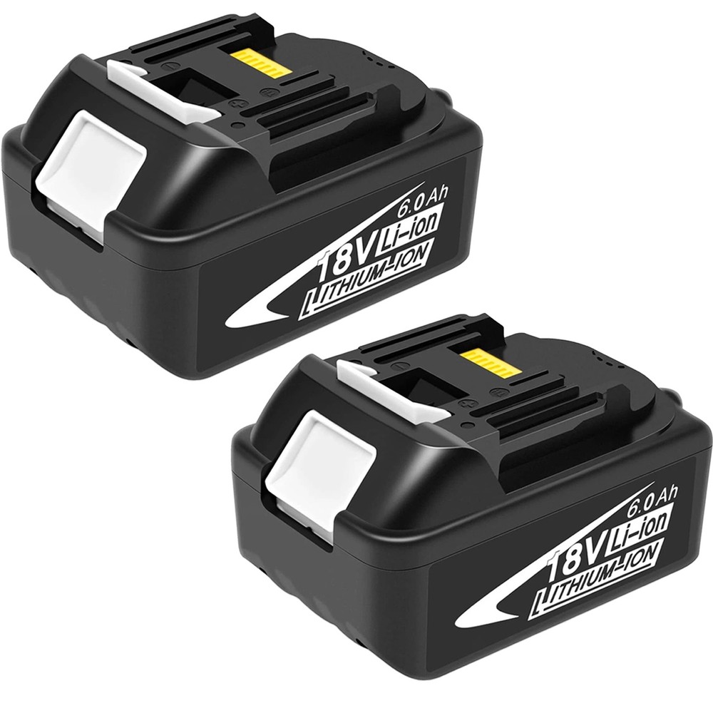 2X 6.0Ah 18V Lithium-Ion Battery For Makita 18V BL1860B BL1850B BL1840B BL1815B