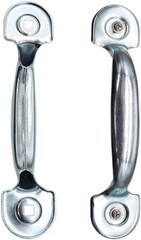 Garage Door Bottom Lift Handle 2 Pack Heavy Duty Iron Silver Replacement Door…