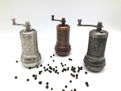 Handmade Turkish Salt Pepper Spice Grinder Mill 4.2in , Pepper Grinder US SELLER