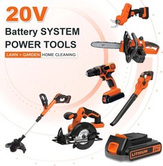 2Pack 20V Lithium-ion 1.5Ah Battery/Charger for BLACK DECKER 20 Volt LBXR20 LB20