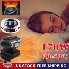 Small Space Heater 170W 2 Gears 18V Battery Operated Electric Fan Heater