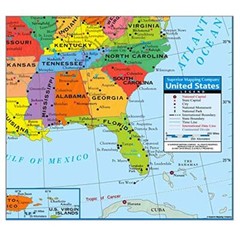 Wall Map Of The United States USA Road Travel Maps City Name US Poster 28″x40″