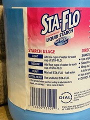 Sta Flo Liquid Starch Concentrated 64 oz Crafts Quilting Laundry Slime Purex