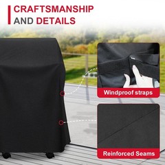 30 inch Grill Cover for Weber 210 Series Gas Grills,600D Heavy Duty BBQ Cover, W