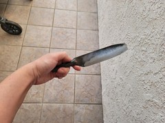 Crude – Asian Paring Chef Knife, One piece, 5 Inch, Carbon Steel, Handmade Blunt