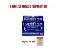 1 Box DEKKO Silverfish Control, Box of 24 Paks Packs , Pest Control – Bait