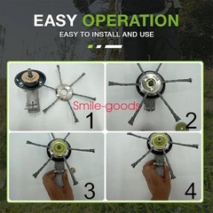 Lawn Mower Steel Wire Grass Trimmer Head Brush Cutter Weed Eater Trimmer Head US