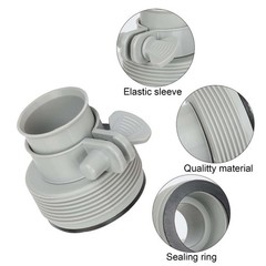 1-4pcs Adapter B 1.25″ to 1.5″ Type B Pool Hose Adapter Replacement Accessories