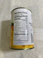 LOT of 9 Nemco Diced Peaches Natural Juice, 15oz EA , 07/09/2028. ( T791)