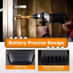 2pack For WORX 20V MAX Extend Lithium Battery 20 Volt WA3520 WA3525 WA3575 WG155