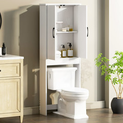 Mainstays Ardent Over-the-Toilet Bathroom Storage Cabinet, White