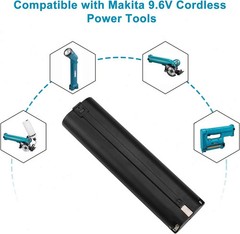 2PACK 9.6V Ni-MH Battery for Makita 9000 9001 9002 9033 9034 632007-4 6095D NEW