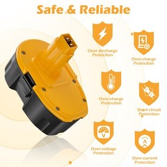 18V 7.0Ah 6Ah Battery / Charger For Dewalt 18 VOLT DC9099 DC9096-2 DC9096 DC9098