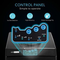 Electric 2 in 1 Countertop Ice Cube Maker with Water Dispenser Combo Machine