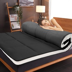 Extra Thick Japanese Sleeping Floor Mattress Foldable Roll Up Futon Tatami Mat