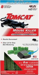 Mouse Mice Rat Killer 8 Blocks Bait Poison Rodent Station Trap Control 1-oz.