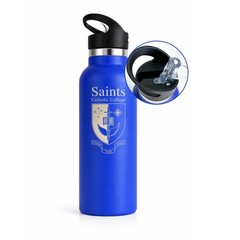 16oz Stainless Steel Insulated Water Bottle with Straw Lid Leakproof Travel Gym