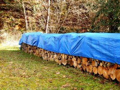 Heavy Duty Blue Poly Tarp Waterproof Outdoor Cover Multiple Sizes 100 GSM