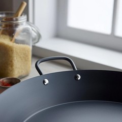 GreenPan 15in Carbon Steel Paella Pan Pre-Seasoned Stovetop Oven Ready Cookware