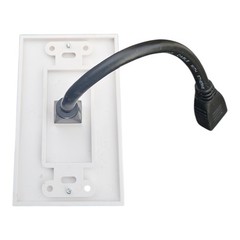 5 Pack Buyer’s Point HDMI Wall Plate 1003_5 Single Outlet w/Built In 6″ Pigtail