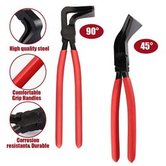 1pc Hand Seamer Sheet Metal Tools, Carbon Steel Bending Pliers 45° / 90°