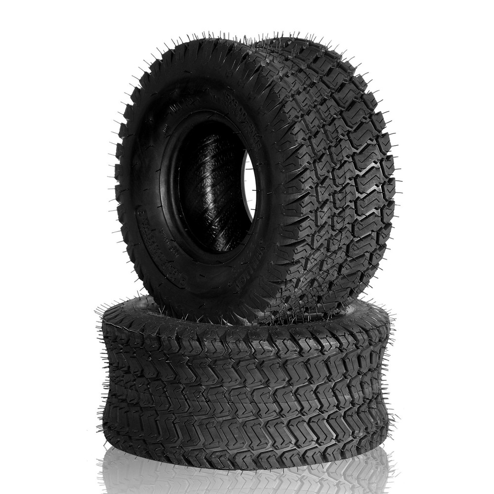 2 * 15×6.00-6 Lawn Mower Garden Tractor Turf Tires 4 Ply Tubeless 15×6-6 15x6x6