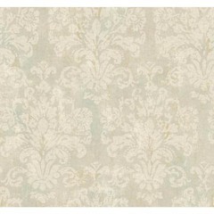 Evelyn Tan, Silver, Gold & Cream Metallic Damask by York 255712