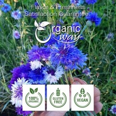 Organic Way Cornflower Blue Whole – Herbal Tea | Kosher & USDA Certified