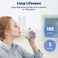 RF-9999 Faucet Mount Water Filter for Faucet Filtration System, NSF, 2/4/6 Pack