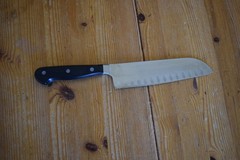 Wusthof Classic 7″ Santoku Knife 4183/17cm Stainless Hollow Edge- Excellent Cond